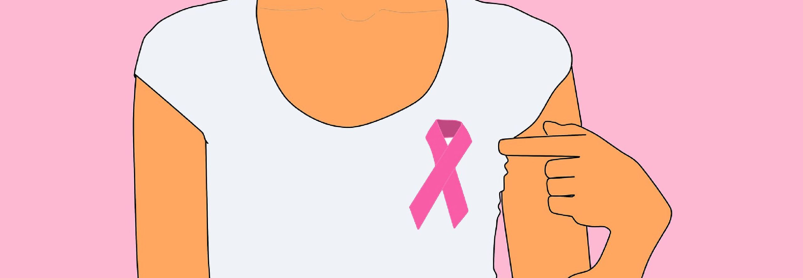 Image montrant le ruban rose, symbole de la lutte contre le cancer du sein pour illustrer les formations courtes du thème vasculaire et cicatrices.